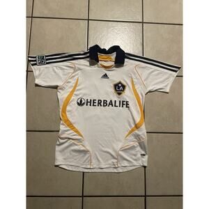 Adidas LA Galaxy Soccer David Beckham Jersey Size Youth Medium